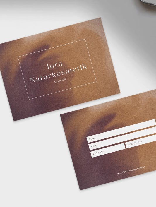 lora Naturkosmetik Geschenkgutschein - lora Naturkosmetik