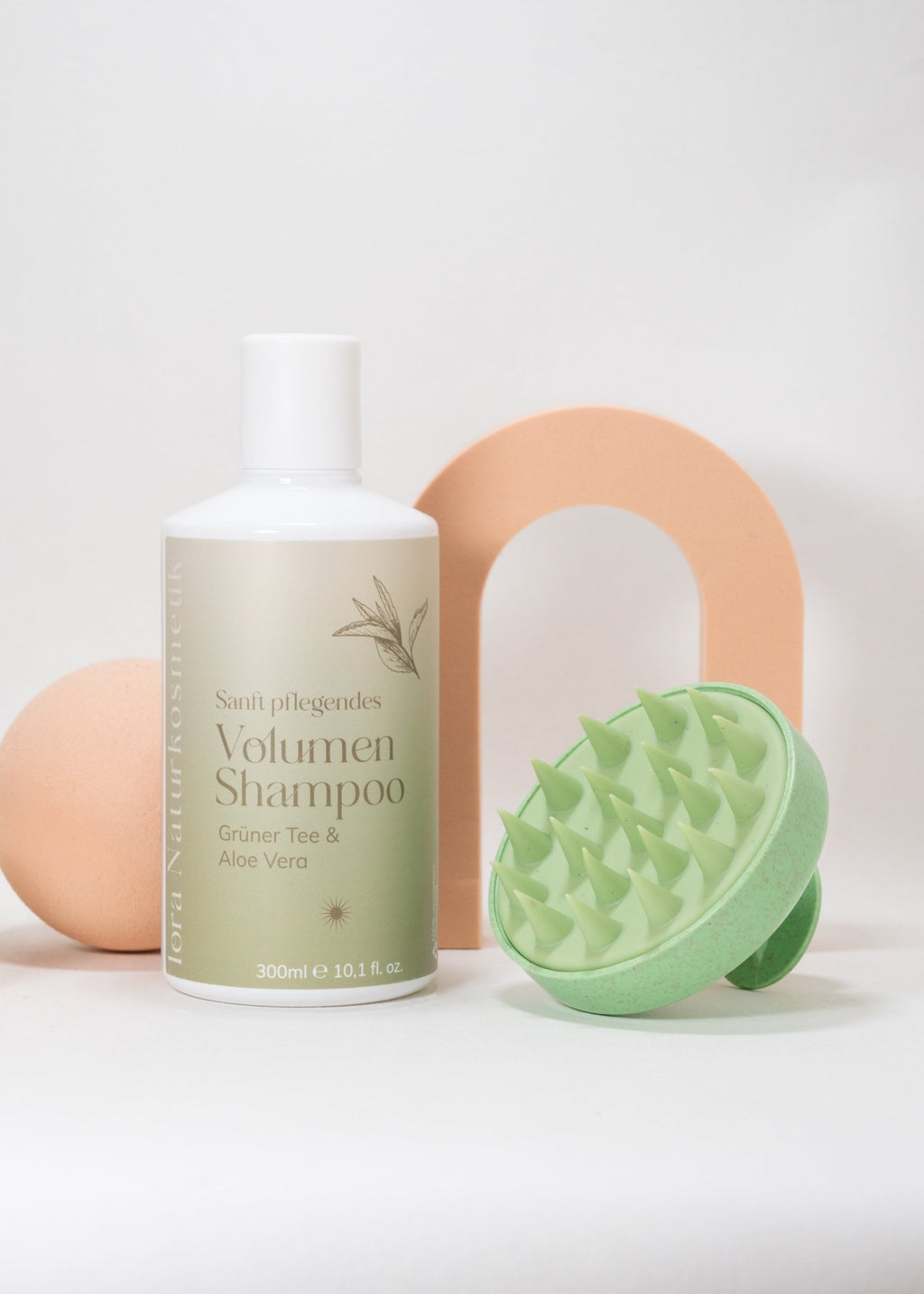 Volumen Shampoo Grüner Tee & Aloe Vera für feines Haar lora Naturkosmetik